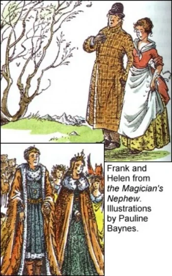 Frank and Helen, High King and High Queen of all Narnia, before and after