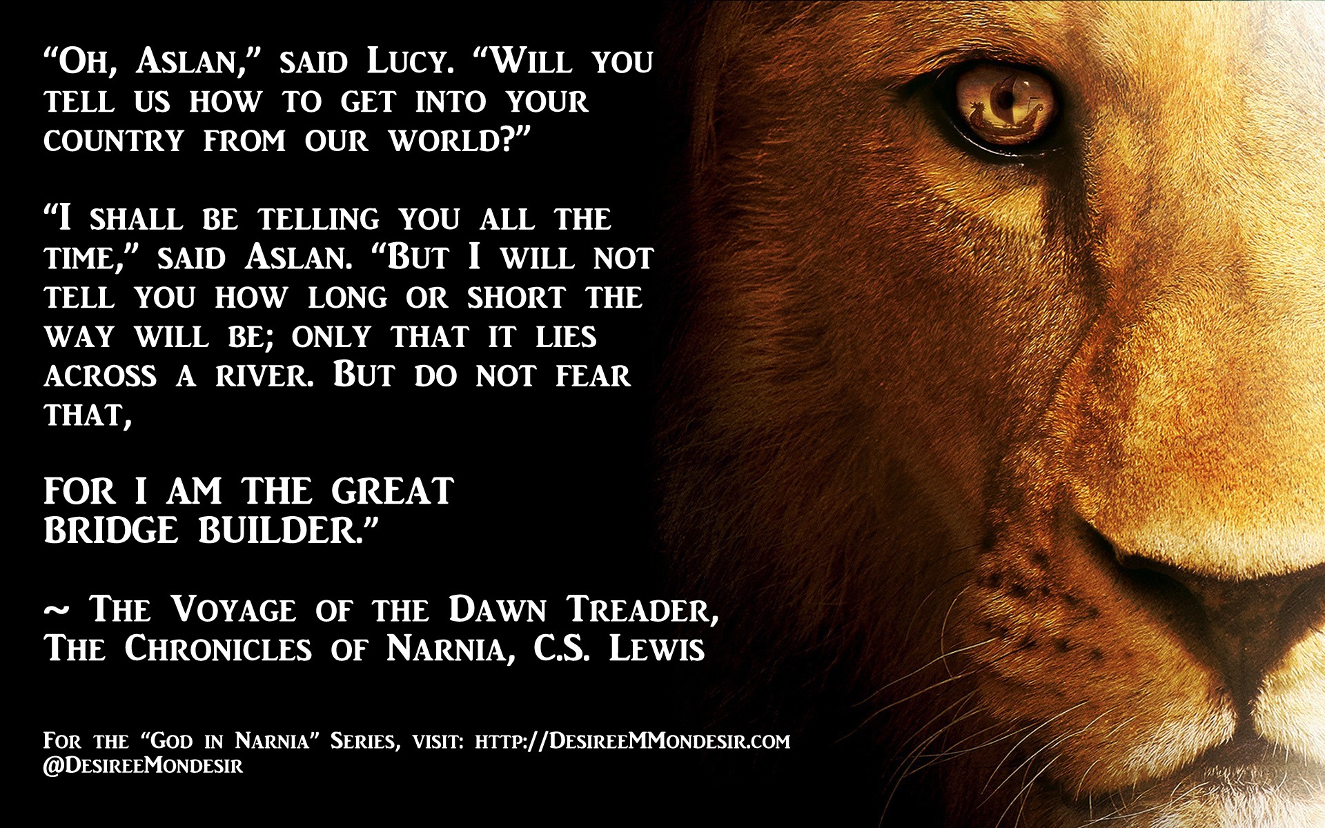 God vs. Aslan  The Aslan Effect – Ex-Narnian