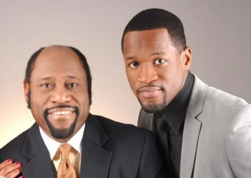 Dr. Myles Munroe and his only son, Chairo (Myles Jr.).