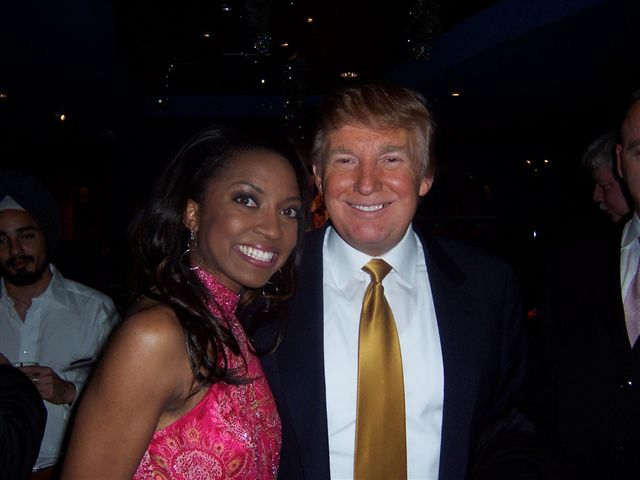 Trump with Marshawn Daniels during her Apprentice Days.