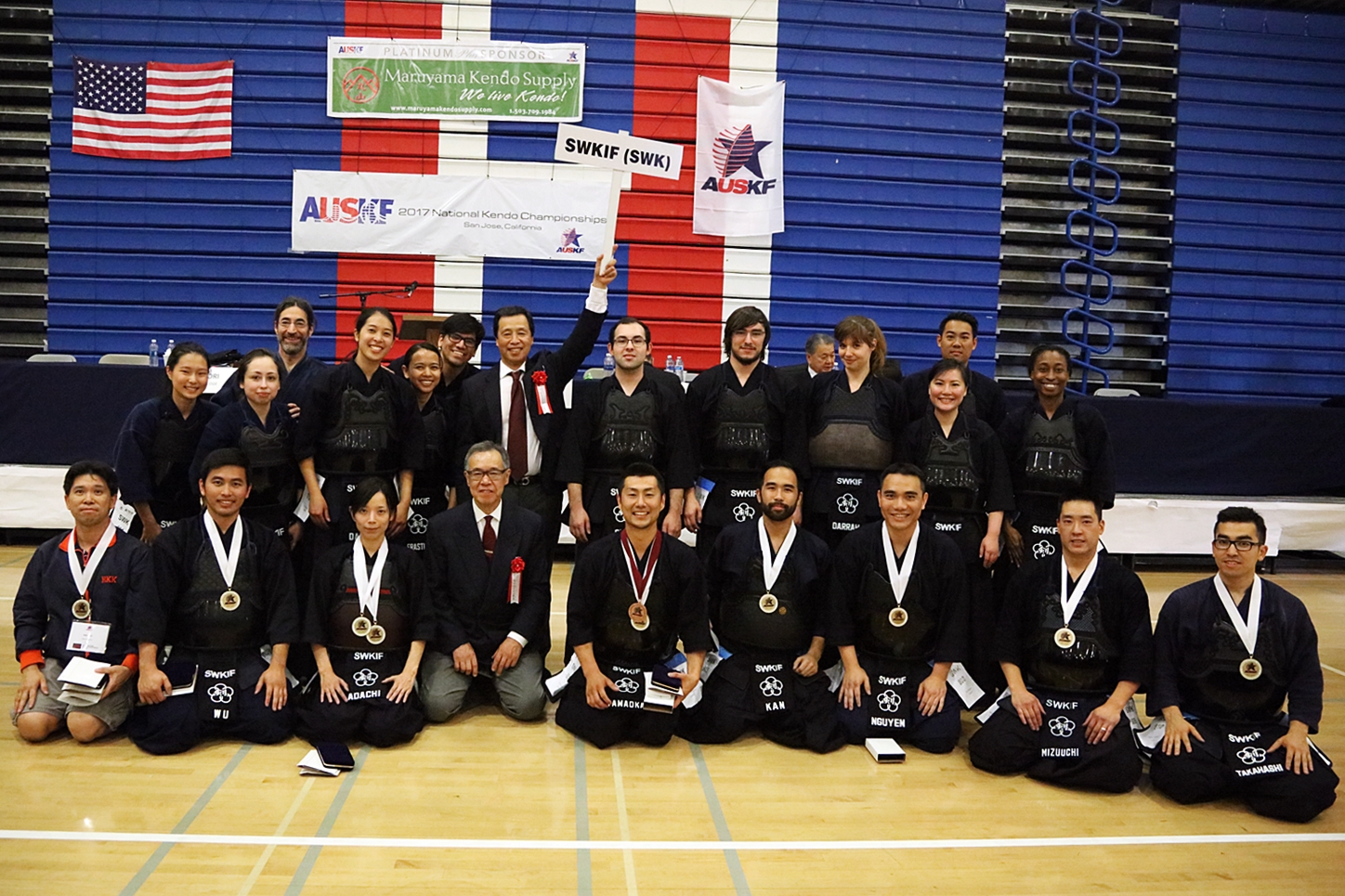  Adachi Sensei and SWKIF Men's team took 3rd place at the AUSKF Championship 