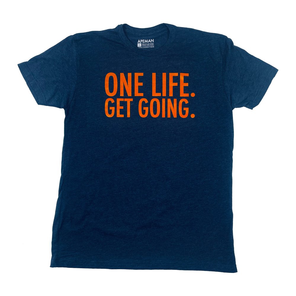 One Life Tee Sold by Apeman Strong - APEMAN STRONG Men\'s Workout Shirt