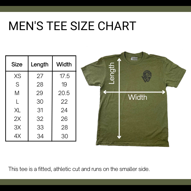 APEMAN STRONG Men's Workout Shirt - Powered by Rage Tee Sold by Apeman ...