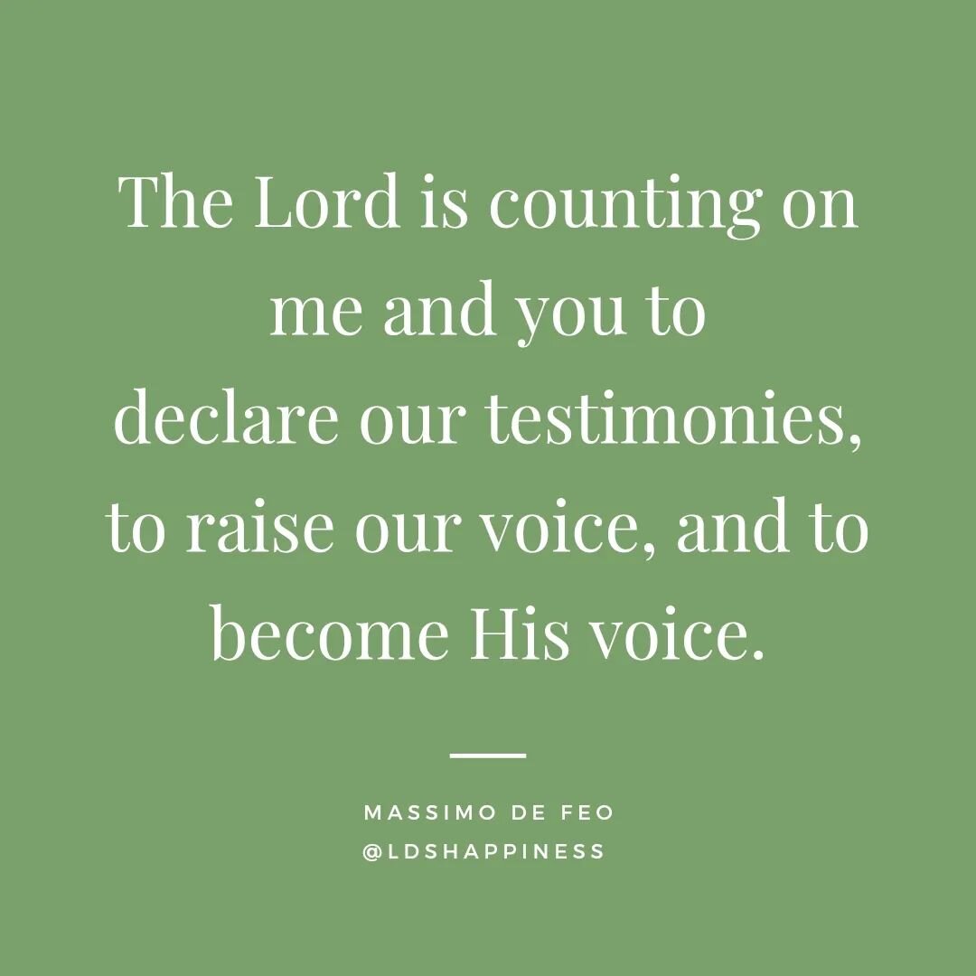 We are the voice of the Lord as we share His truth 😇💕 Tune in to General Conference!! #planofhappiness #generalconference #comeuntochrist #comefollowme #thinkcelestial #thechurchofjesuschristoflatterdaysaints #lds #ldsmissionary #sharegoodness #his