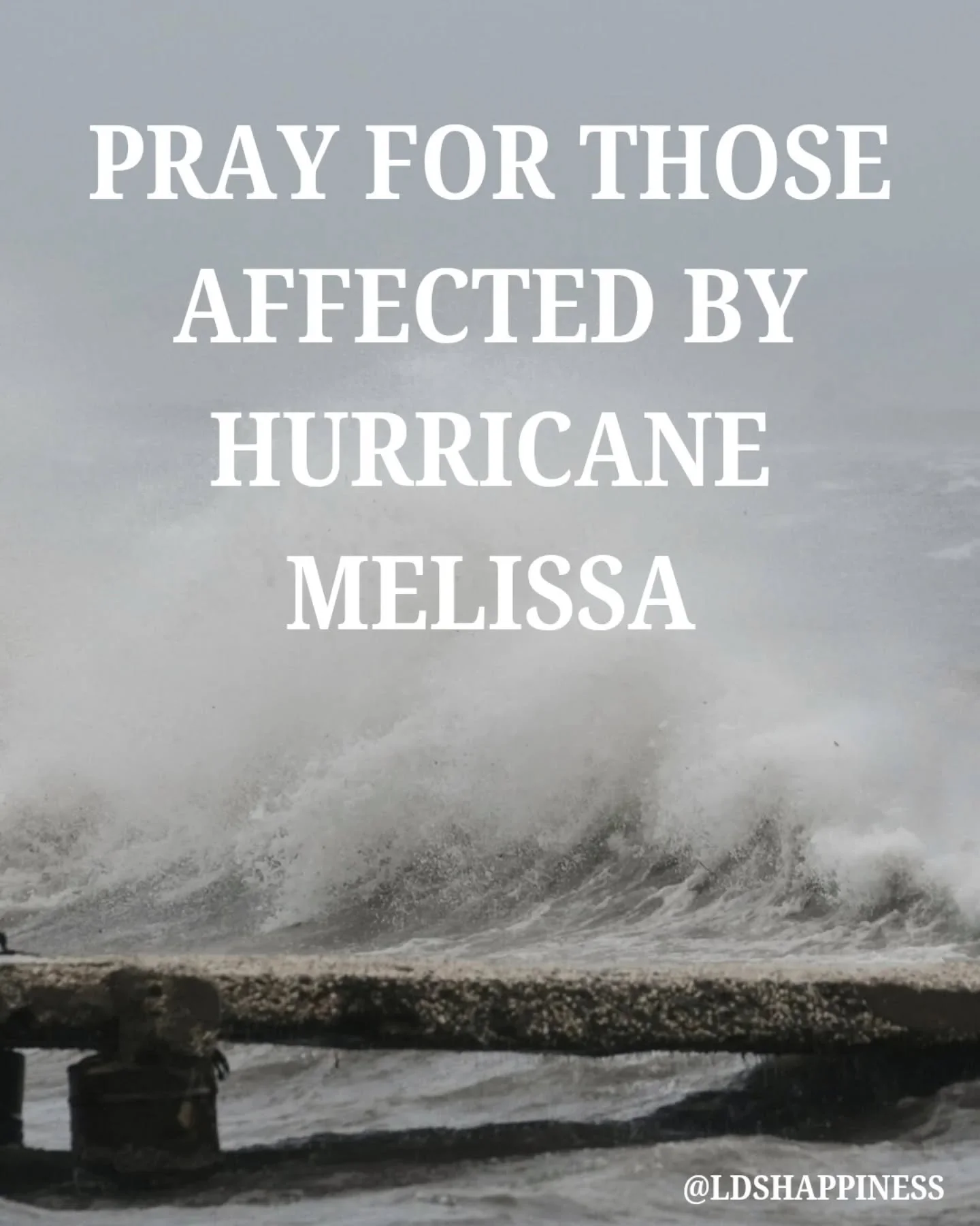 Hurricane Melissa, initially a Category 5 storm, has caused deaths and damage in the Caribbean- and it's still going. Pray for all in the storm's path, those who have lost loved ones or homes in Jamaica and elsewhere. We mourn with those that mourn ?