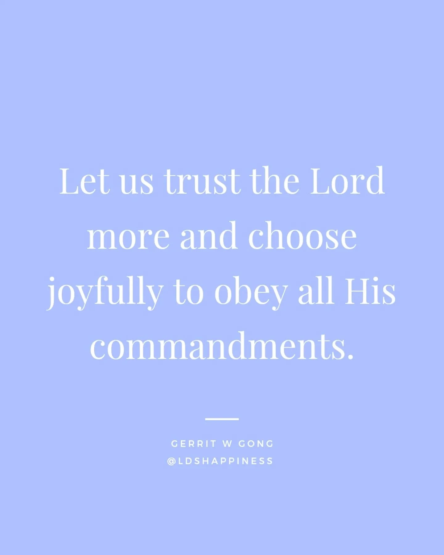 Commandments are instructions, not restrictions! They are instructions on how to have eternal joy and eternal life and eternal glory with God. As we trust God and His perfect Plan, we will find joy- now and always 💕

#joyinthejourney #godlovesyou #p