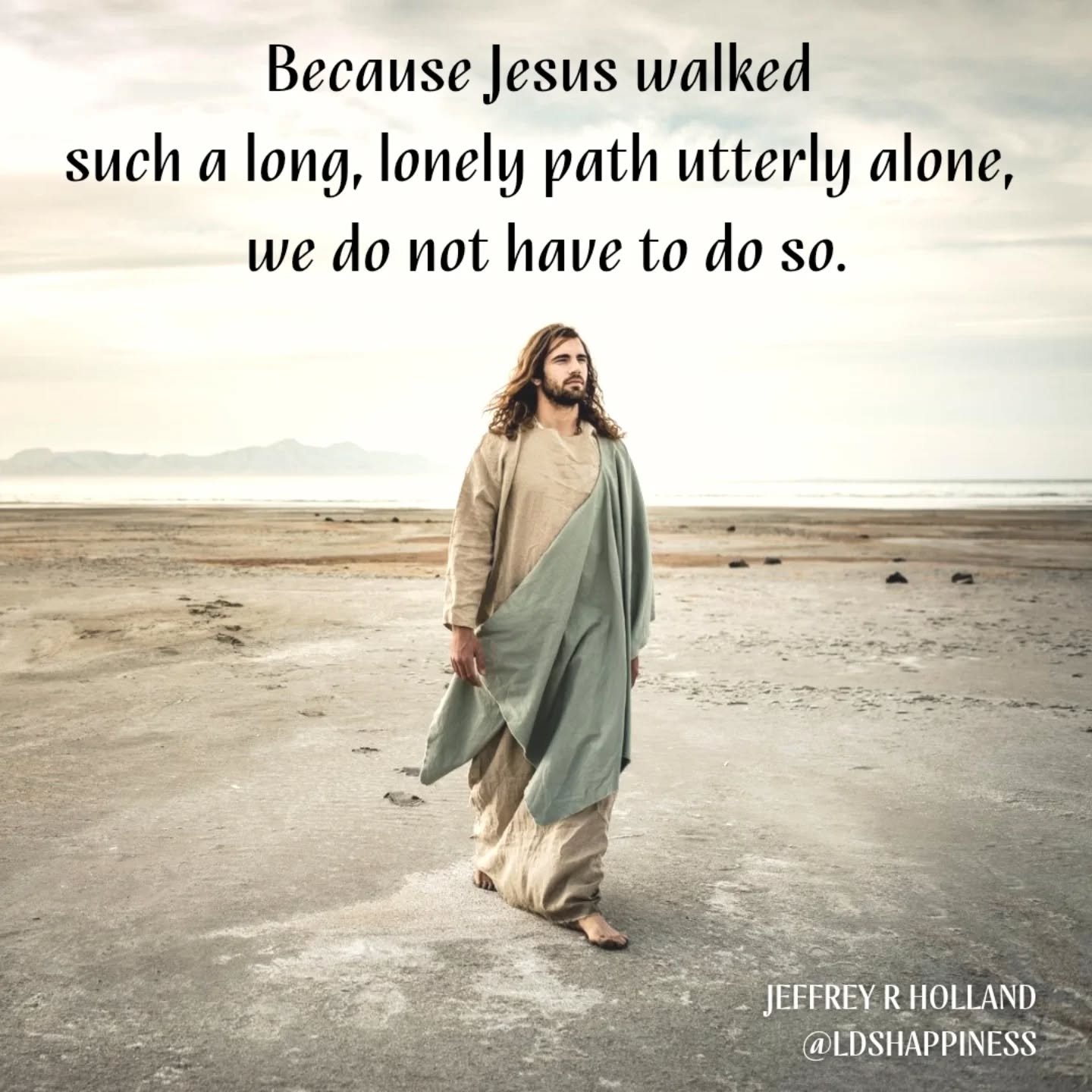 Because of Jesus, you are never truly alone 💕 He is always there for you. He knows how you feel because He has felt it. Because of the Atonement of Jesus Christ, He perfectly understands. Turn to Him and find peace.

#comeuntochrist #atonementofjesu