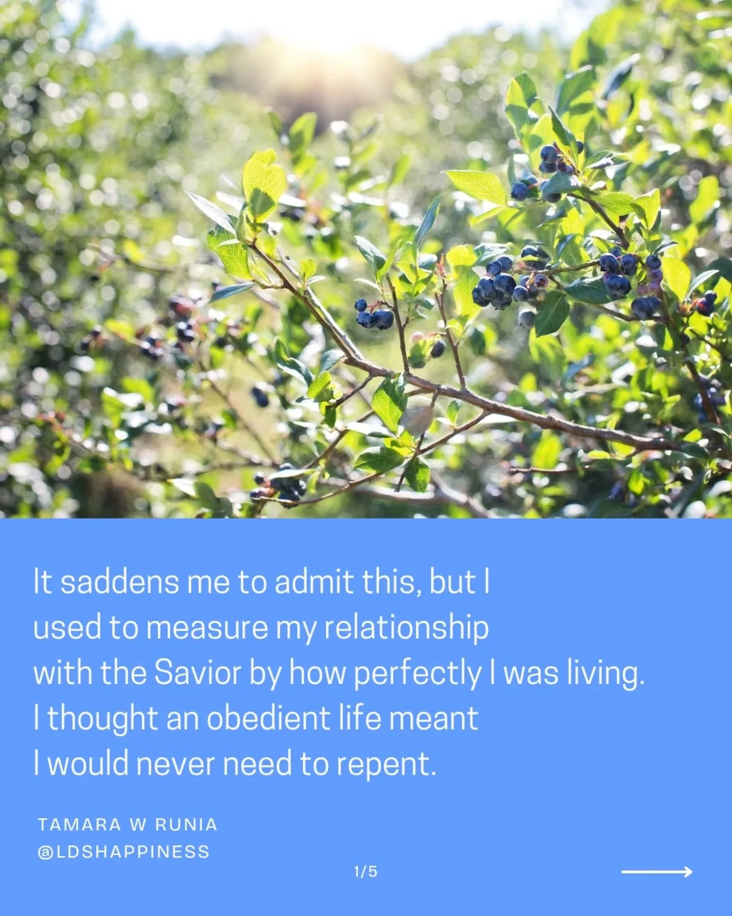 God is not disappointed in you! He is waiting for you with open arms 💕 As you take the sacrament this week and focus on Him, you can feel the joy of repentance! 

#repentance #comeuntochrist #godlovesyou #ldsquotes #ldshappiness