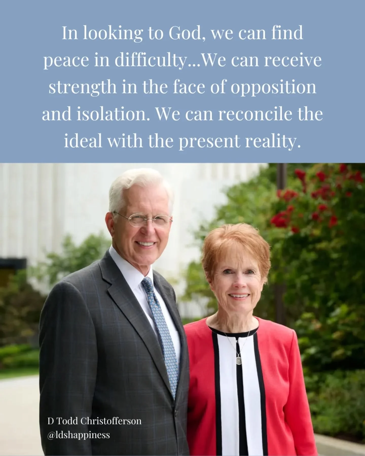 Happy birthday, President @dtoddchristofferson 💕 We love and sustain you!

#dtoddchristofferson #happybirthday #ldshappiness #discipleofchrist #churchofjesuschristoflatterdaysaints