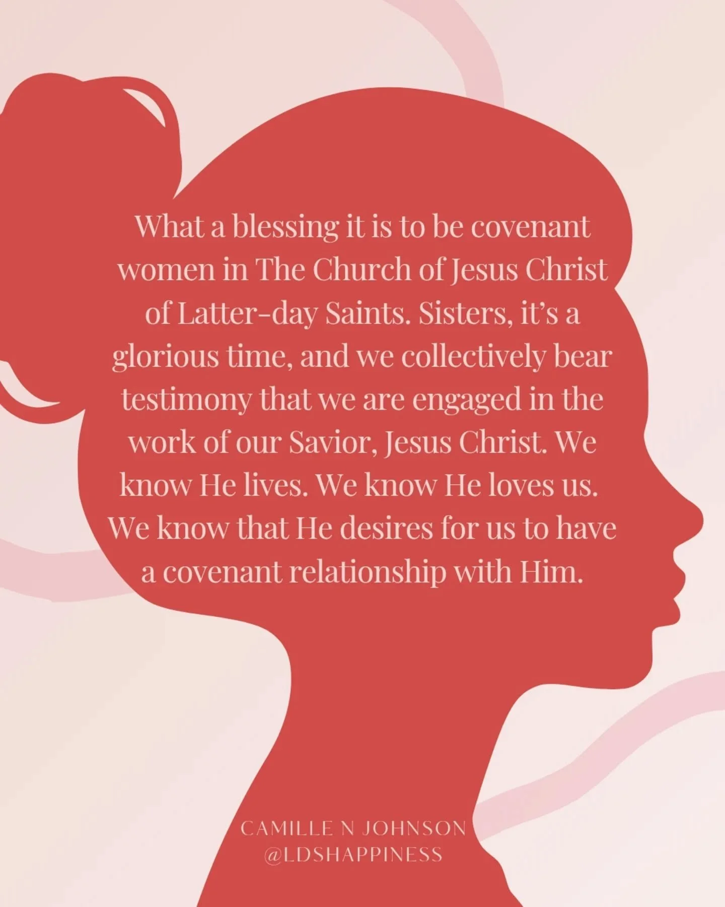 Happy International Women's Day! Grateful for the leadership of President Camille N Johnson and her words about our purpose in the Savior work and how we can find relief through serving others 💕 

#internationalwomensday #womenofgod #reliefsociety #
