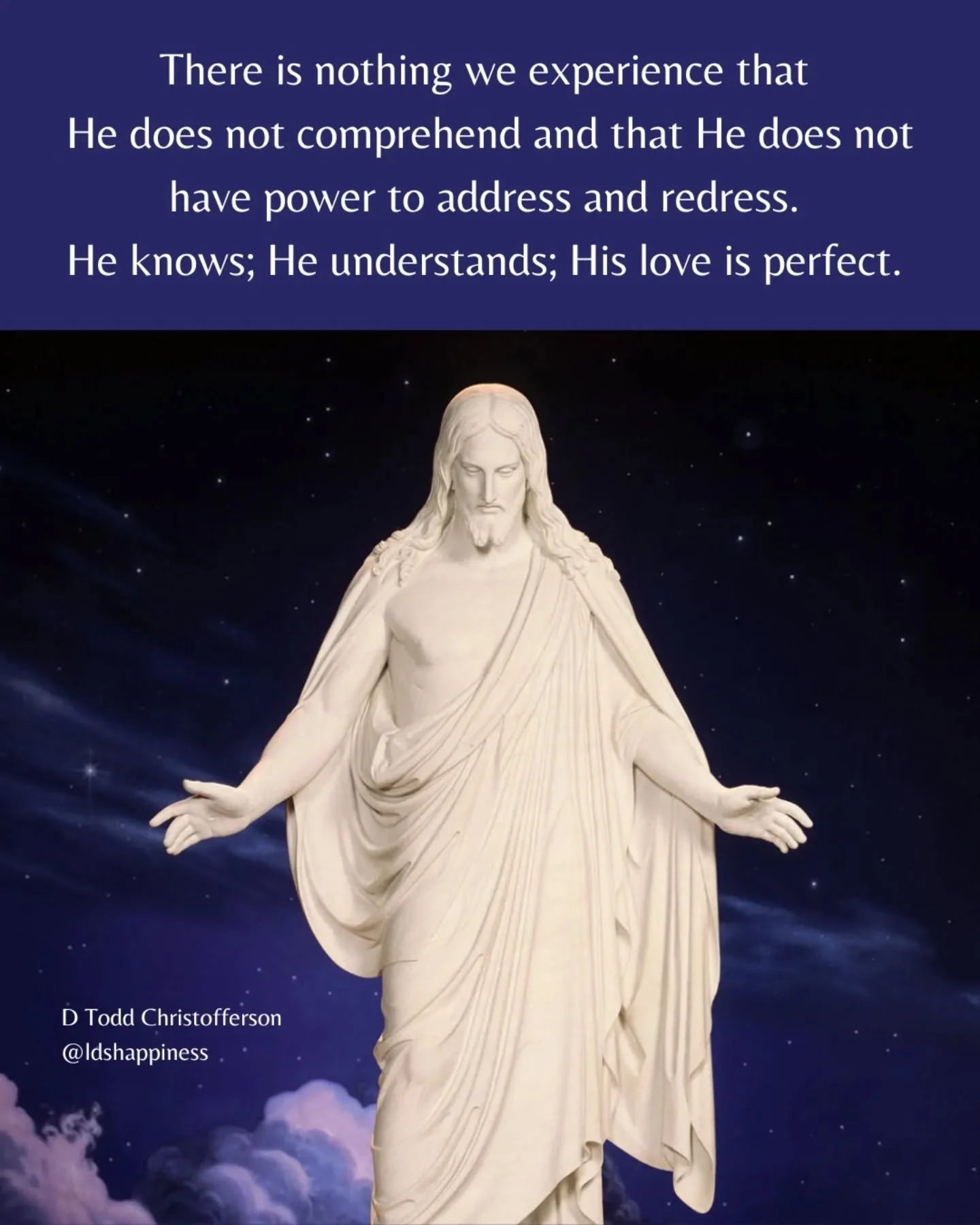 "Surely it is by divine design that the Son of God lived a life and performed a ministry that not merely tell us but show us the way of discipleship, the way to God," President Christofferson taught in a BYU speech in December. 

He continu