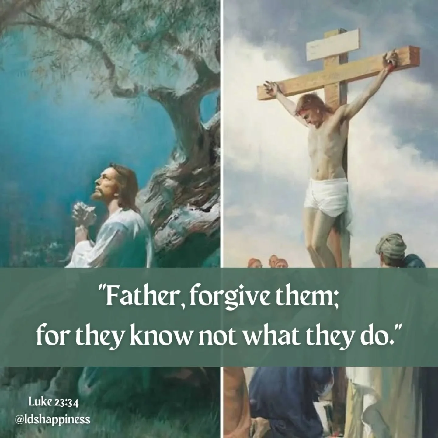Jesus, in the depths of agony, betrayed by all, still thought of others. Still forgave. Still loved. 

Sometimes when I am wronged, I feel justified in getting angry- when someone cuts me off in traffic, for example, I feel it is my right to honk my 
