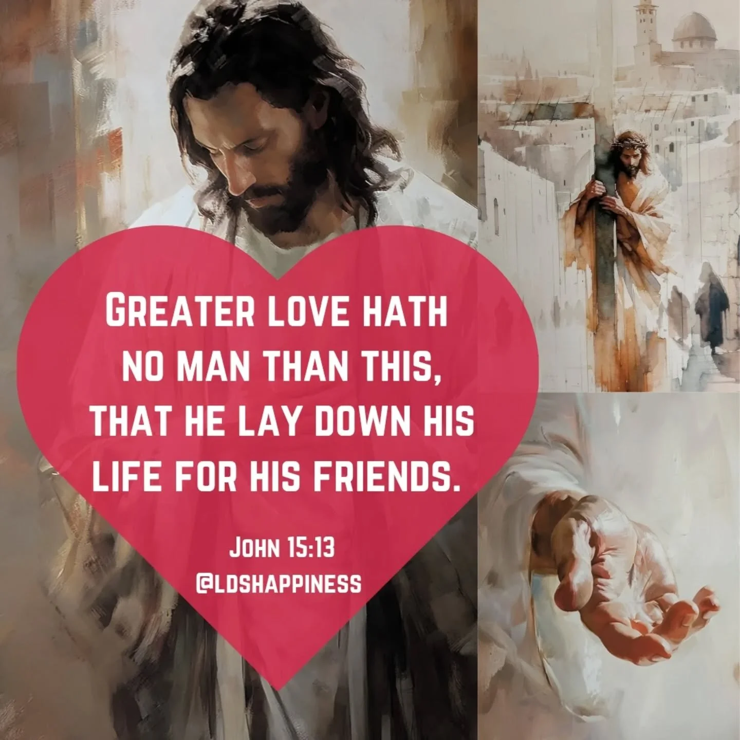 Happy Good Friday! Jesus showed us the greatest love of all by sacrificing Himself for us. He loved us enough to die for us, to suffer for us, to feel all the pain and sins of each of us. This Holy Week and always, remember Him ❤️

#greaterlove #good