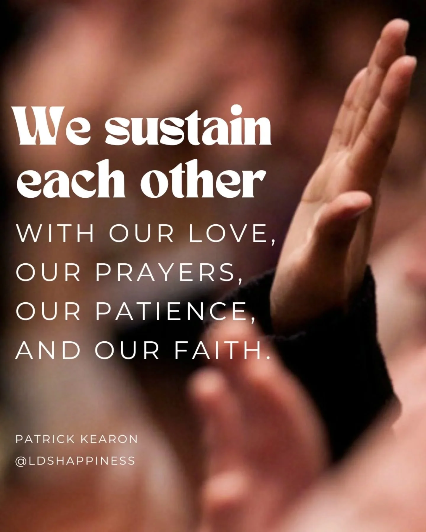 Starting Conference with a solemn assembly, sustaining the prophet of God and disciples of Jesus Christ, and then hearing this message on the purpose of callings and sustaining each other by @elderpatrickkearon is so meaningful 💕

What does it mean 