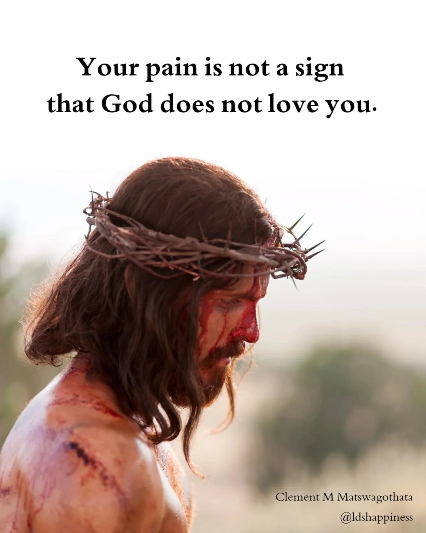 God always loves you. No matter what. You are His child. Jesus suffered greatly, felt more pain than any of us can endure. Even when He cried out in pain, His Father was still aware of Him, loving Him, watching over Him. Just as He does for us.

Don'
