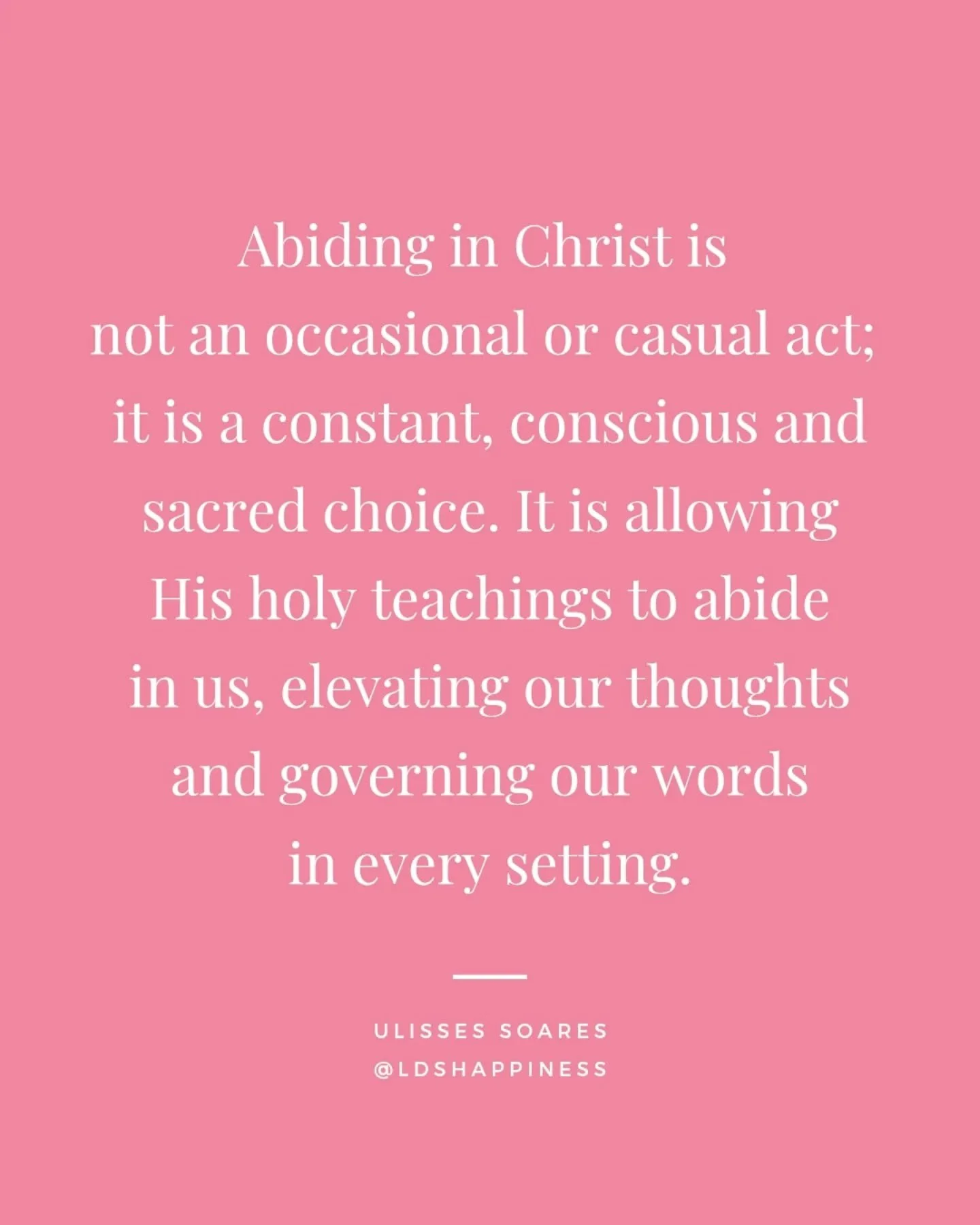 Elder @ulisses__soares taught us about abiding in Christ. How do you abide in Christ in your life?

#abideinchrist #comeuntochrist #generalconference #ldsquotes #ldshappiness