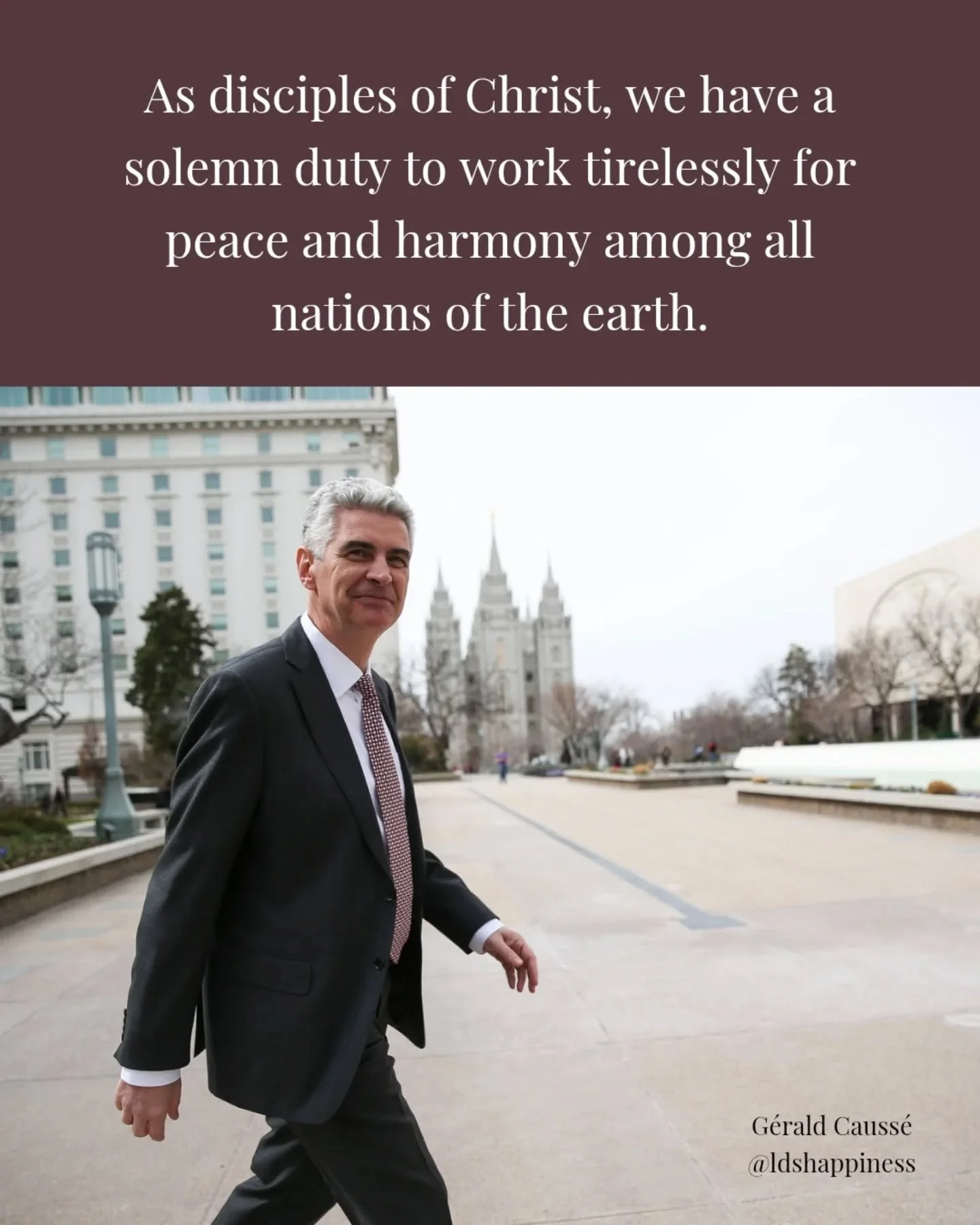 Happy birthday, Elder @gerald_causse 💕 We love and sustain you! #apostleofjesuschrist #happybirthday #geraldcausse #lds #comeuntochrist