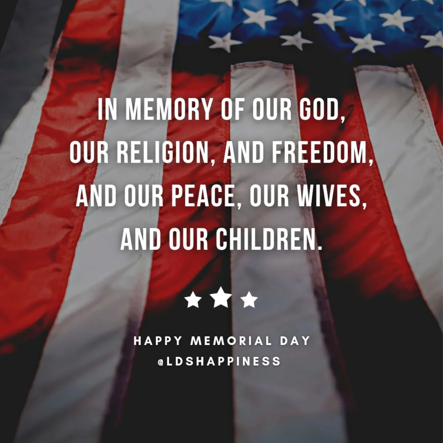 Happy Memorial Day! May we remember and be grateful for all who sacrificed so much for us. 

#memorialday #neverforget #sacrifice #ldsquotes #lds