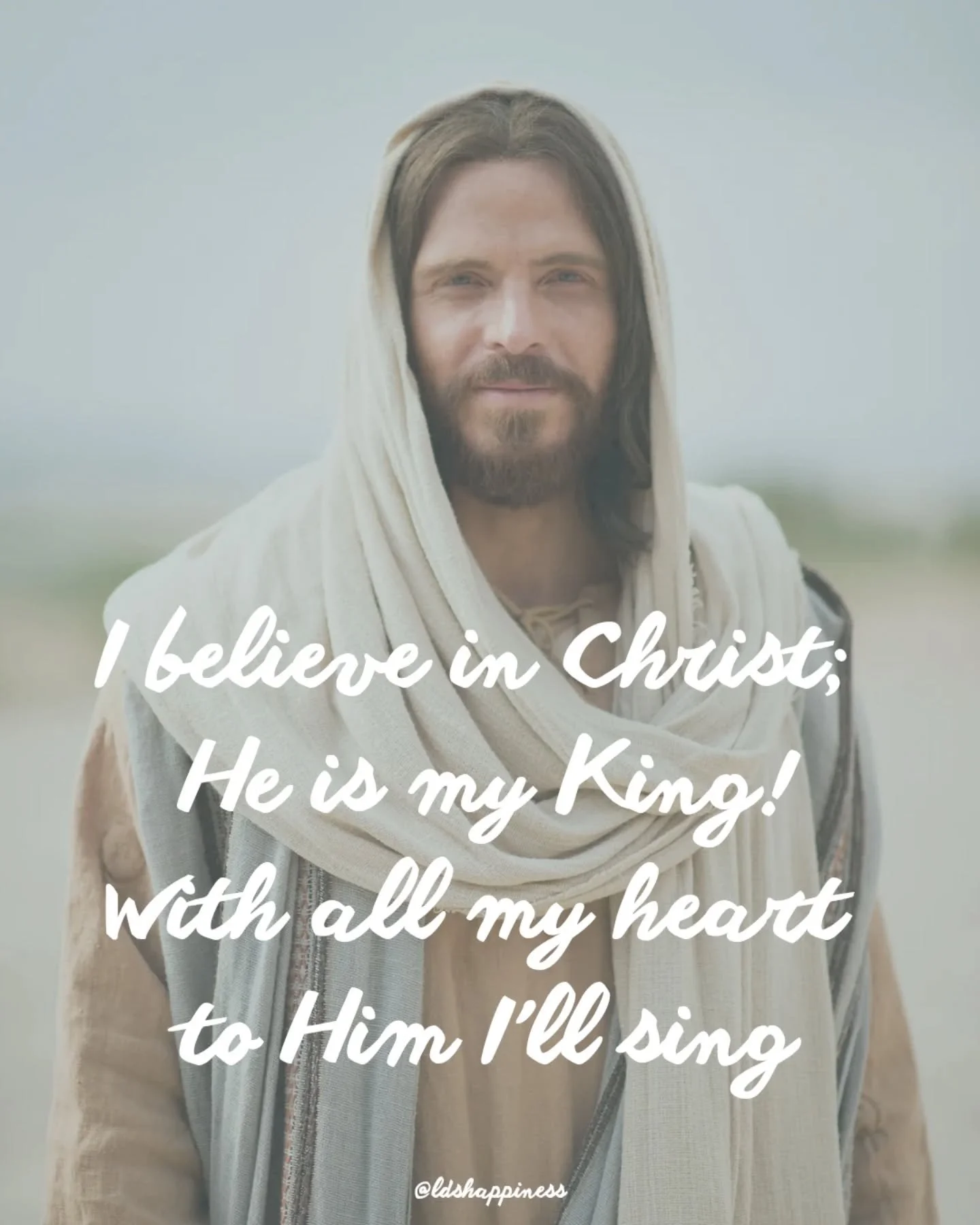 I believe in Christ; he is my King!

With all my heart to him I&rsquo;ll sing;

I&rsquo;ll raise my voice in praise and joy,

In grand amens my tongue employ.

I believe in Christ; he is God&rsquo;s Son.

On earth to dwell his soul did come.

He heal