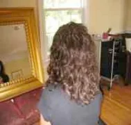 She so desperately wanted her long hair back again... WOW!! Look at the difference.