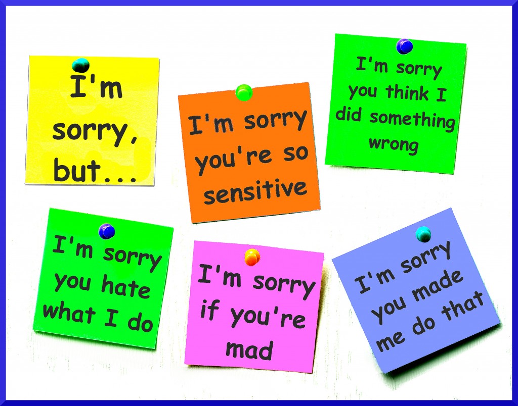  NOT WHAT YOU EXPECT FROM AN APOLOGY