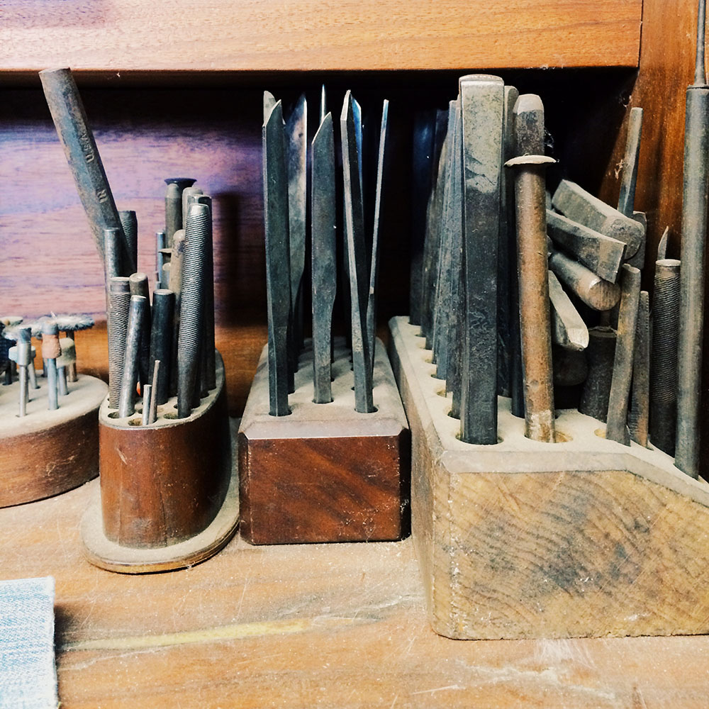 Chisels and stamps