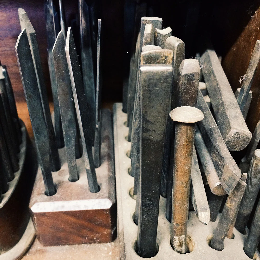 Chisels and stamps