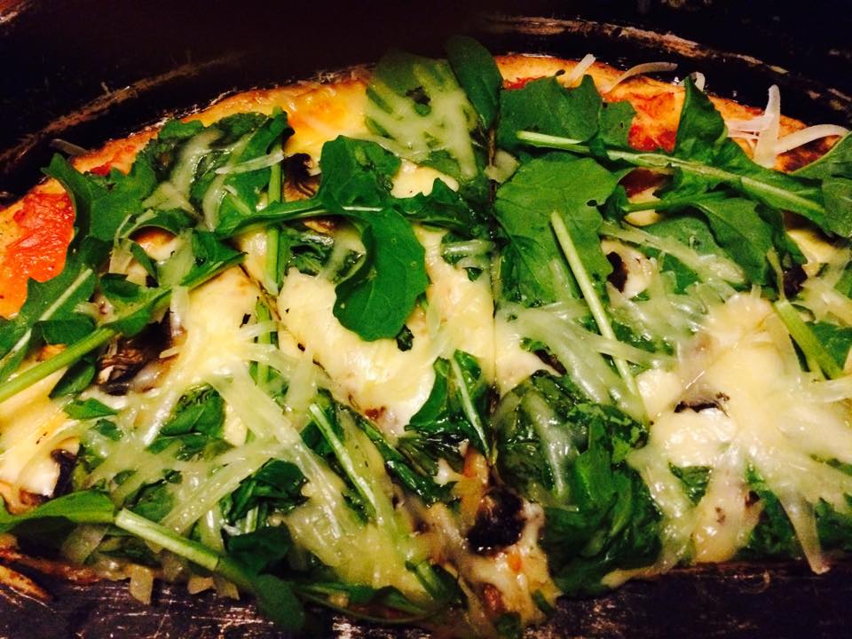 A Scotch Hill baked mushroom and arugula pizza from earlier this month