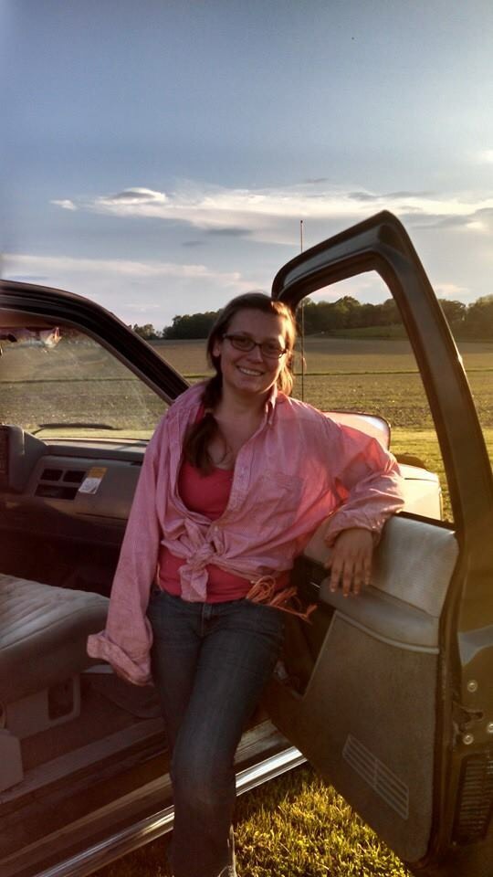 That's me after an afternoon of spreading straw mulch on the farm.