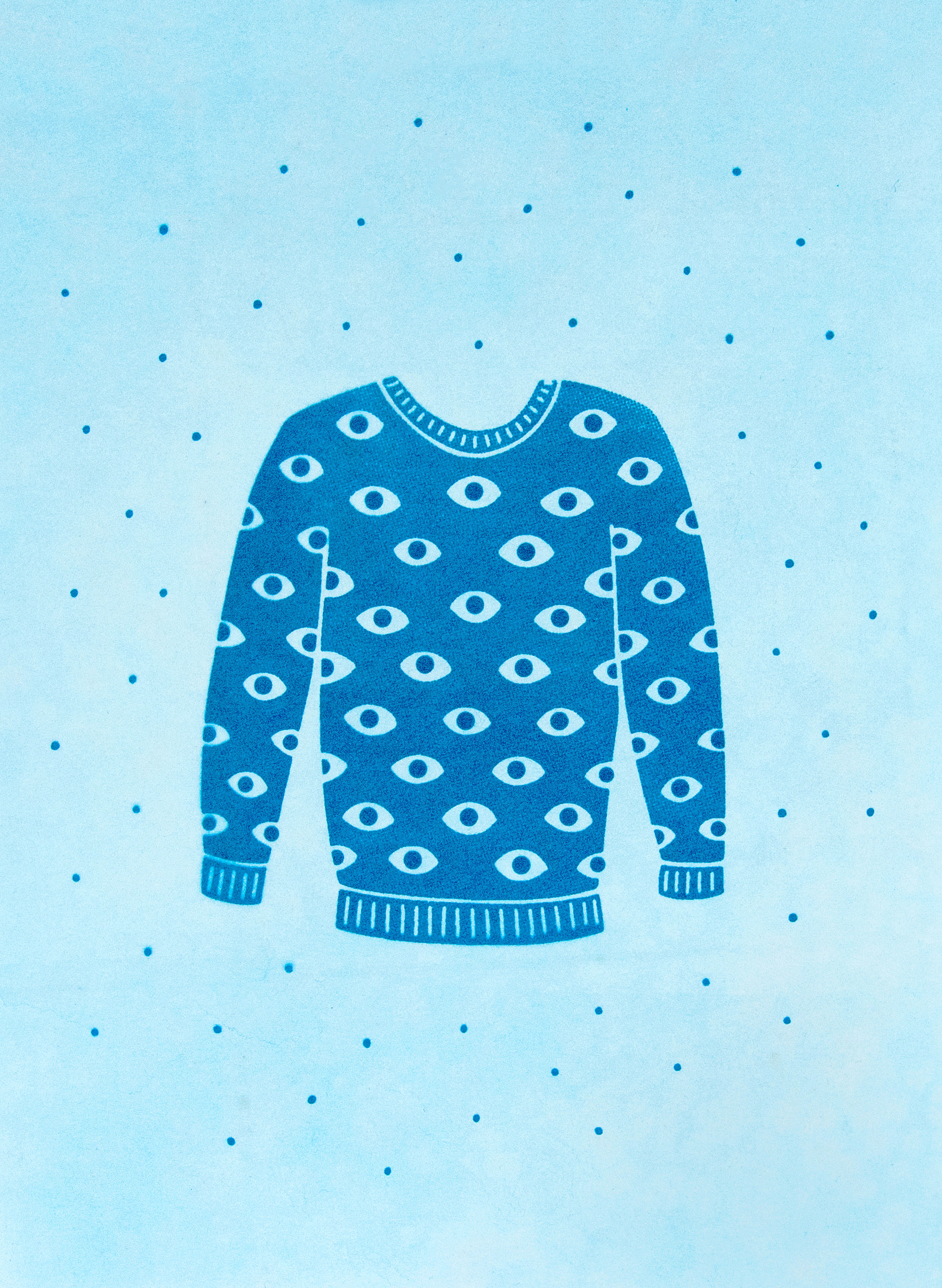 Holding Pattern, cyanotype, 5.5 x 7.5