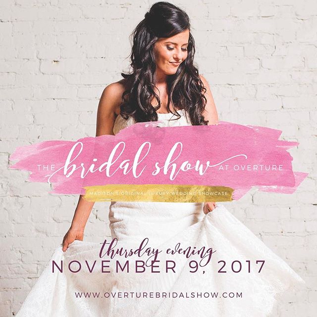Save the date - Thursday evening, November 9! Join us for Madison's original luxury wedding showcase, The Bridal Show at Overture. All of the wedding professionals are hand selected and are truly the best of the best in the Wisconsin wedding industry
