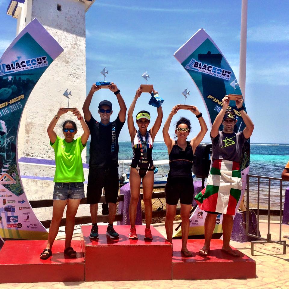 3er lugar Triatlón Blackout en Puerto Morelos. 2015
