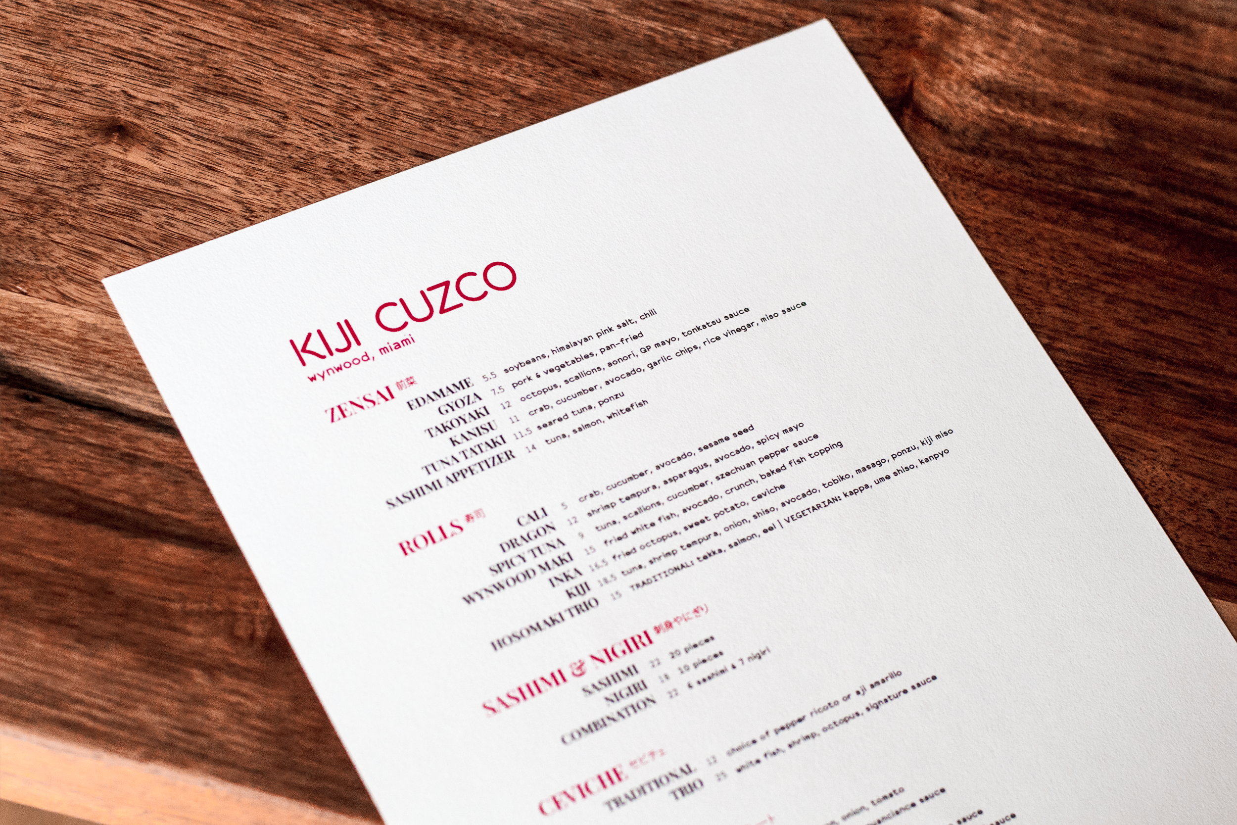  Kiji Cuzco enlisted my help to develop a wordmark, type and print for their new venture. 