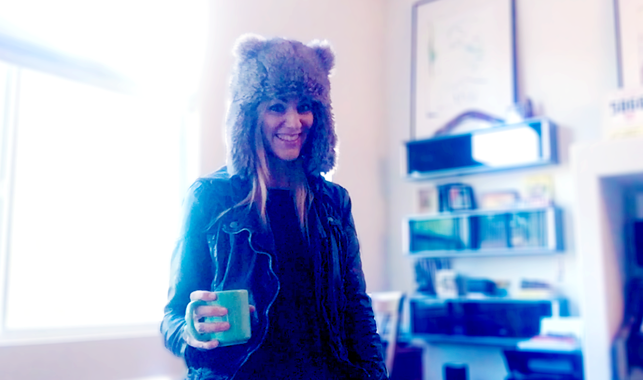 Fuzzy hat morning, Nov 2015.
