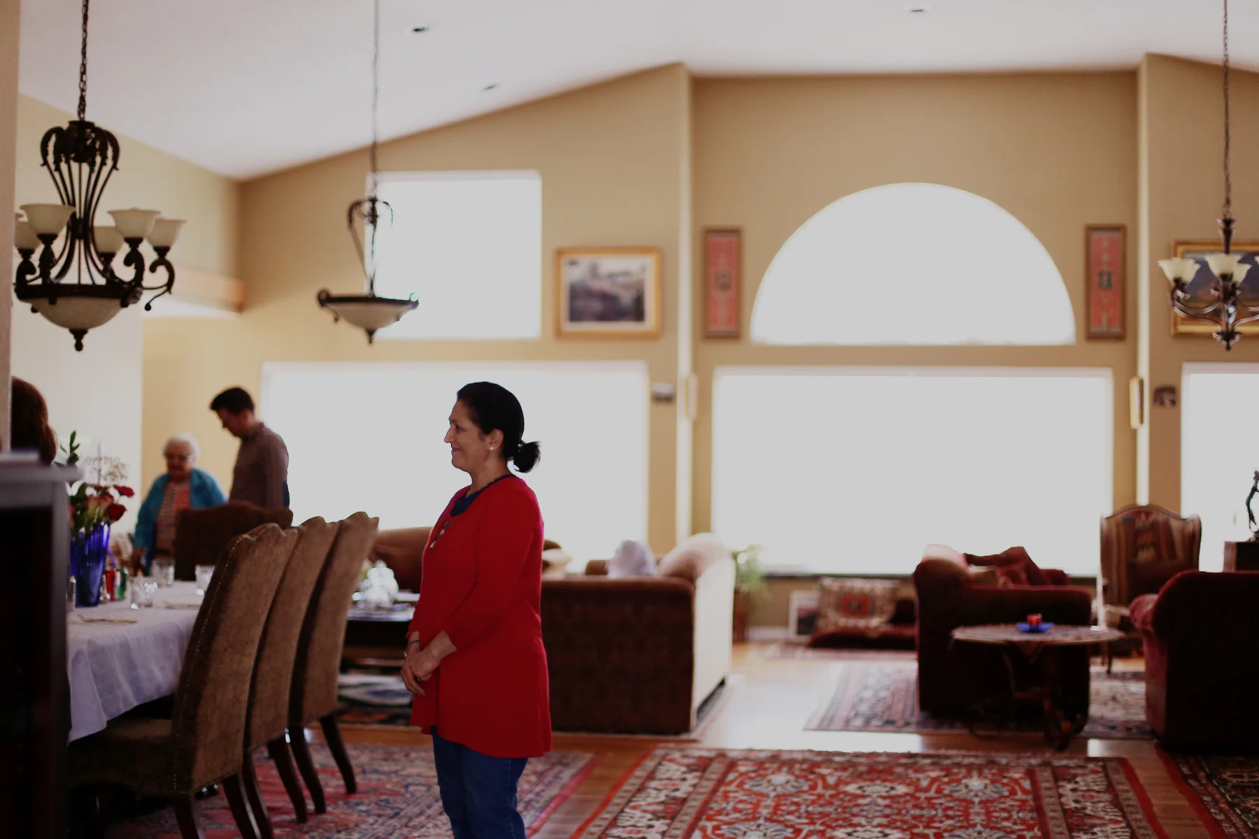 Nassima in her beautiful home.