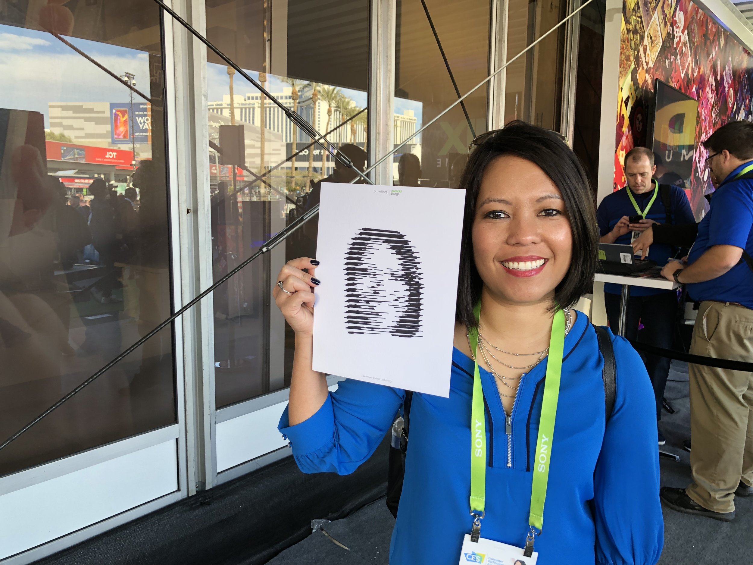 Android Things Drawbot drew my selfie!