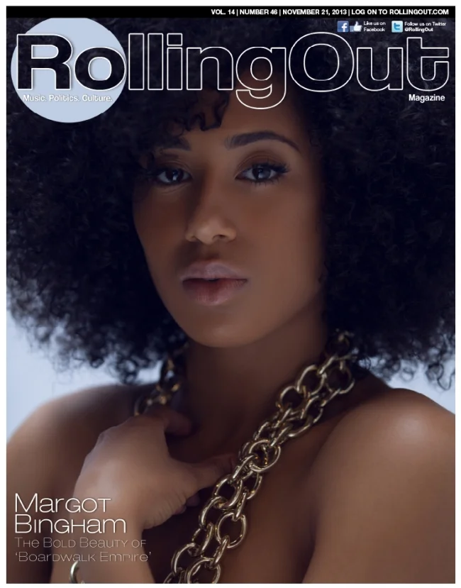 Margot Bingham of HBO's Boardwalk Empire for Rolling Out Magazine