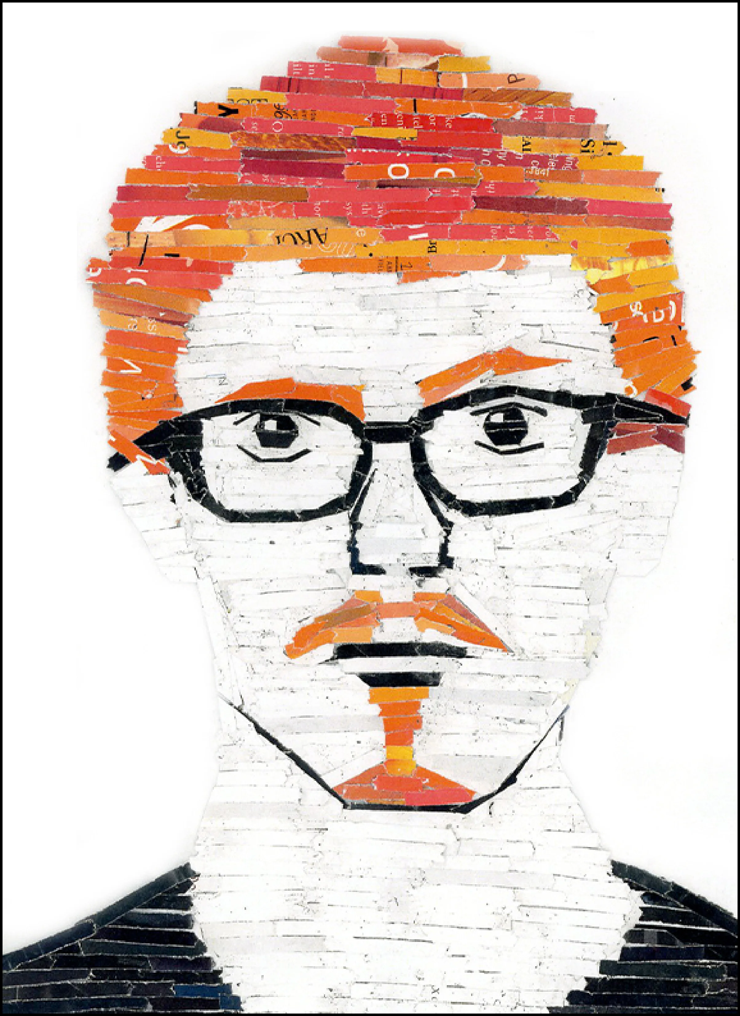 SHREDDED MAGAZINE SELF-PORTRAIt