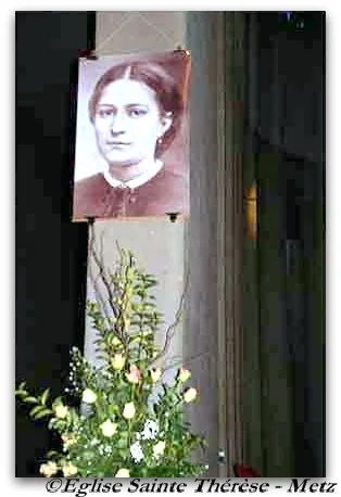 Portrait of Blessed Zélie Martin in the Church of Sainte-Thérèse at Metz
