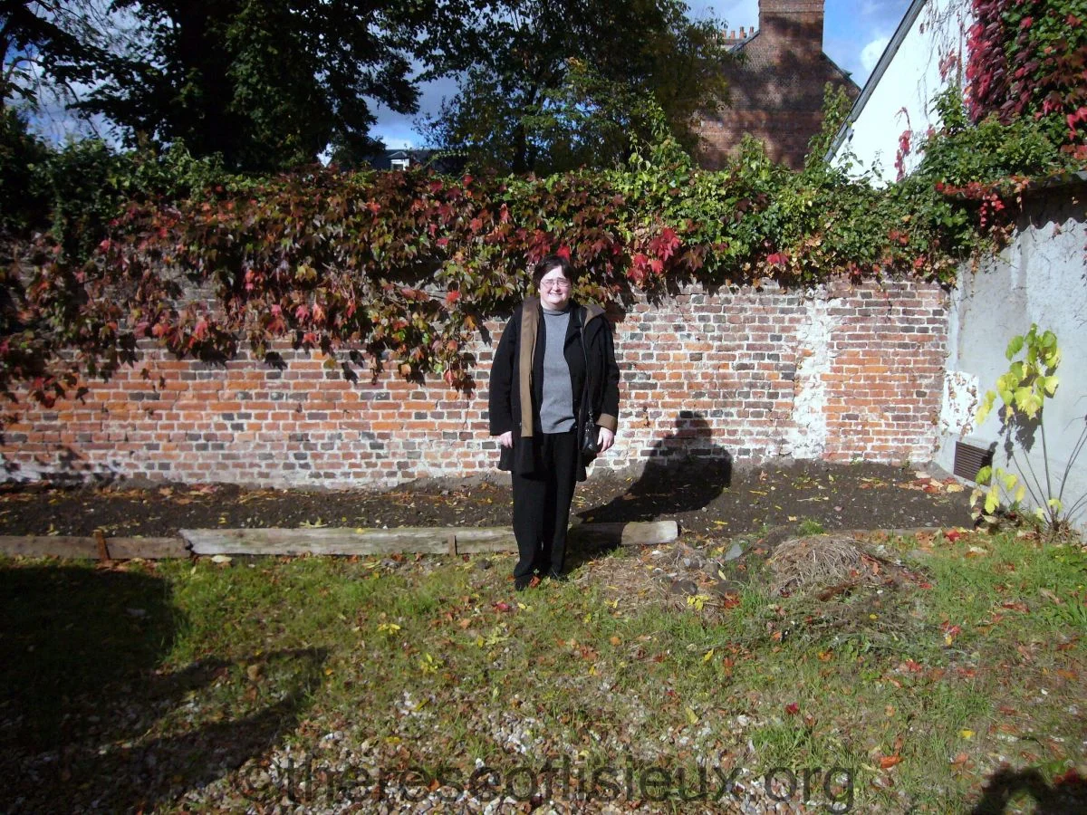 The back garden of the Guerin house