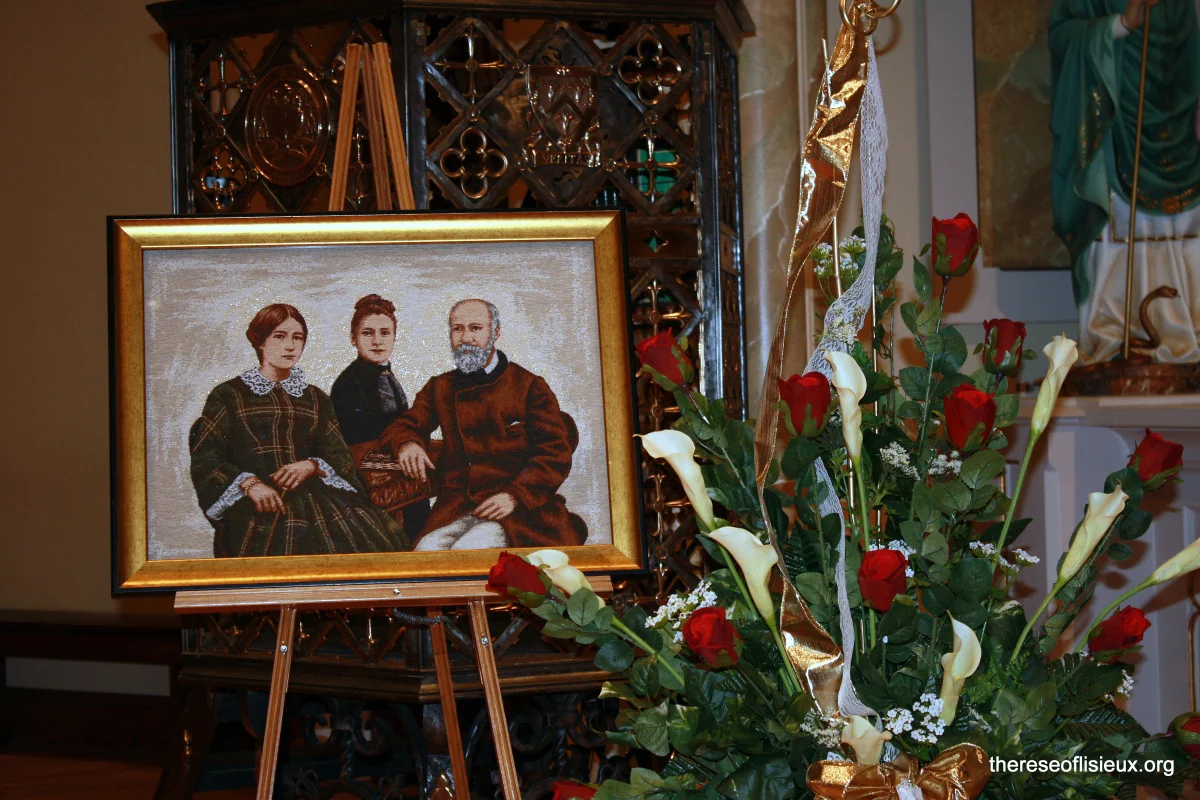 Tapestry and flowers