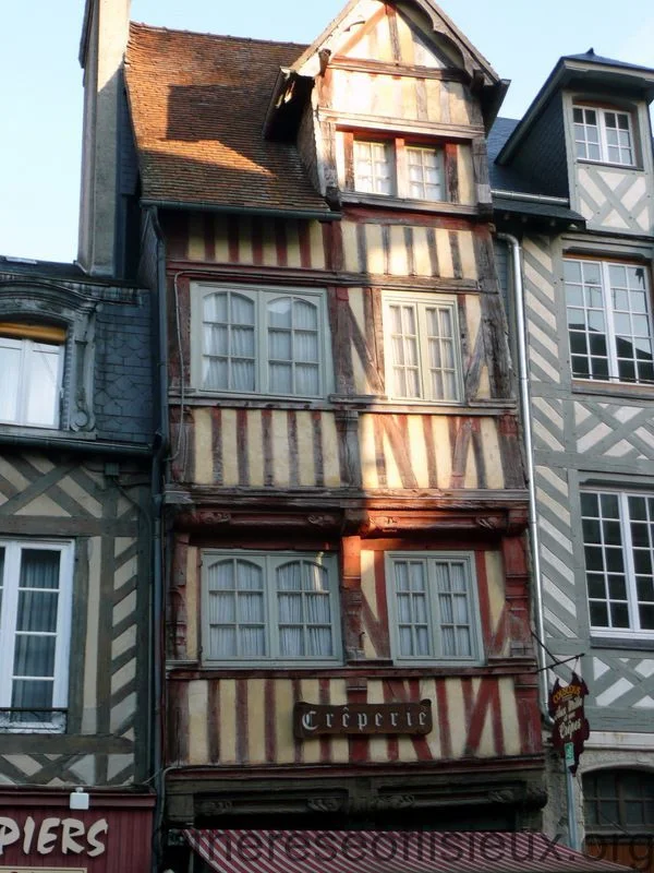 Houses in Lisieux; photo from the week of Louis and Zelie Martin's beatification