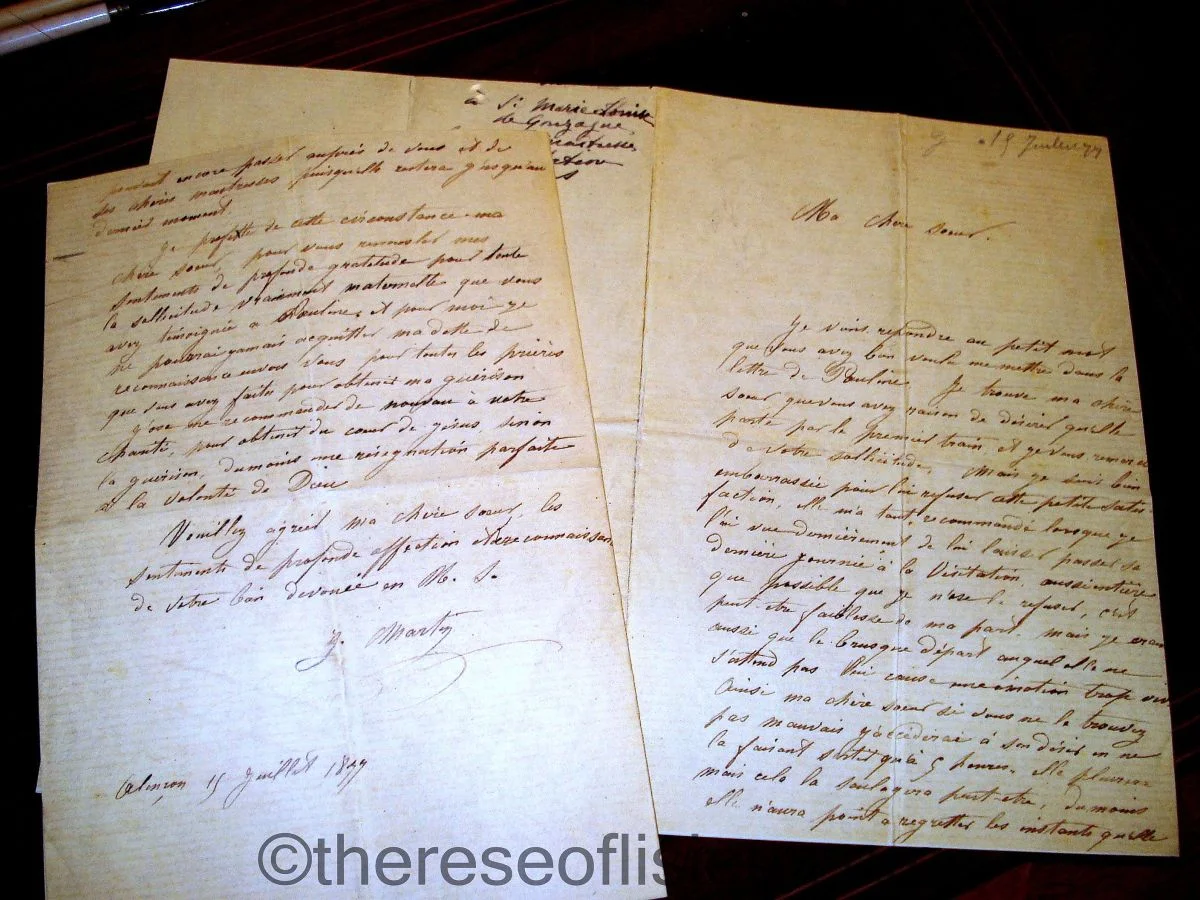 The only surviving autograph letter of Zelie Martin, July 1877