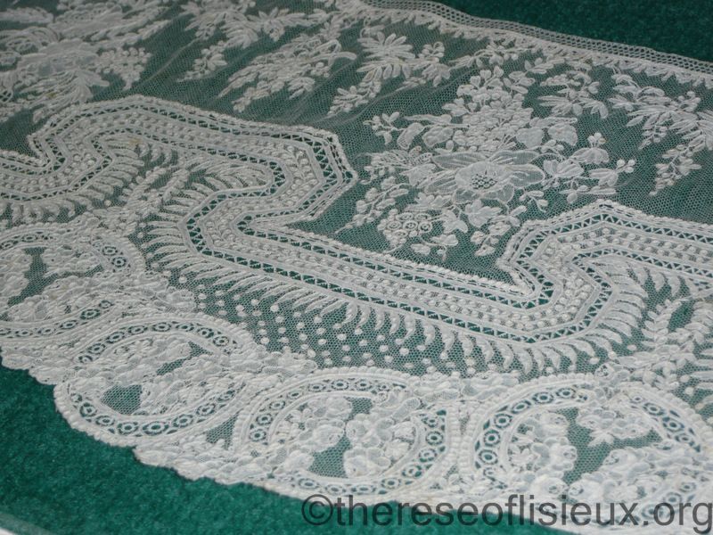 Alencon lace of the 19th century like that made by Zelie Martin