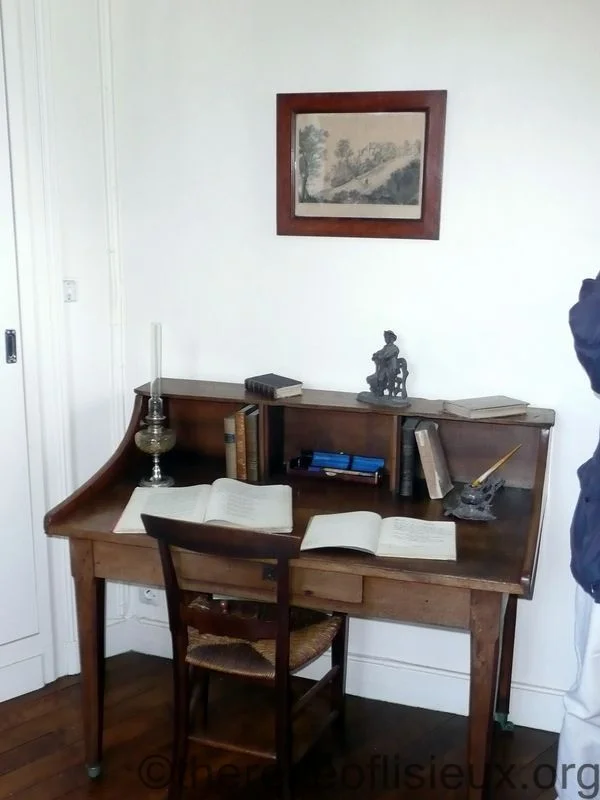 Louis's desk on the second floor of the Pavilion