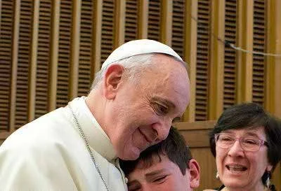 Pope Francis with Pietro Schilirò