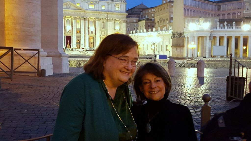 With Lorraine Hirsch at St. Peter's, October 18, 2015