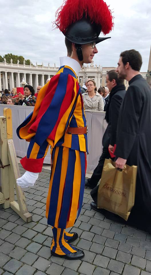 A member of the Swiss guard