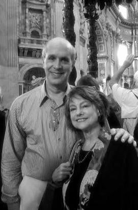 Jon Frankle and Lorraine Hirsch in St. Peter's Basilica, October 17, 2015