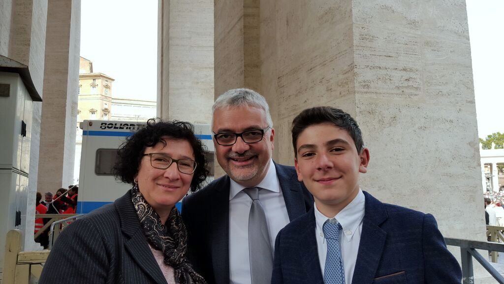 The Schiliro family: Adele, Valter, and Pietro